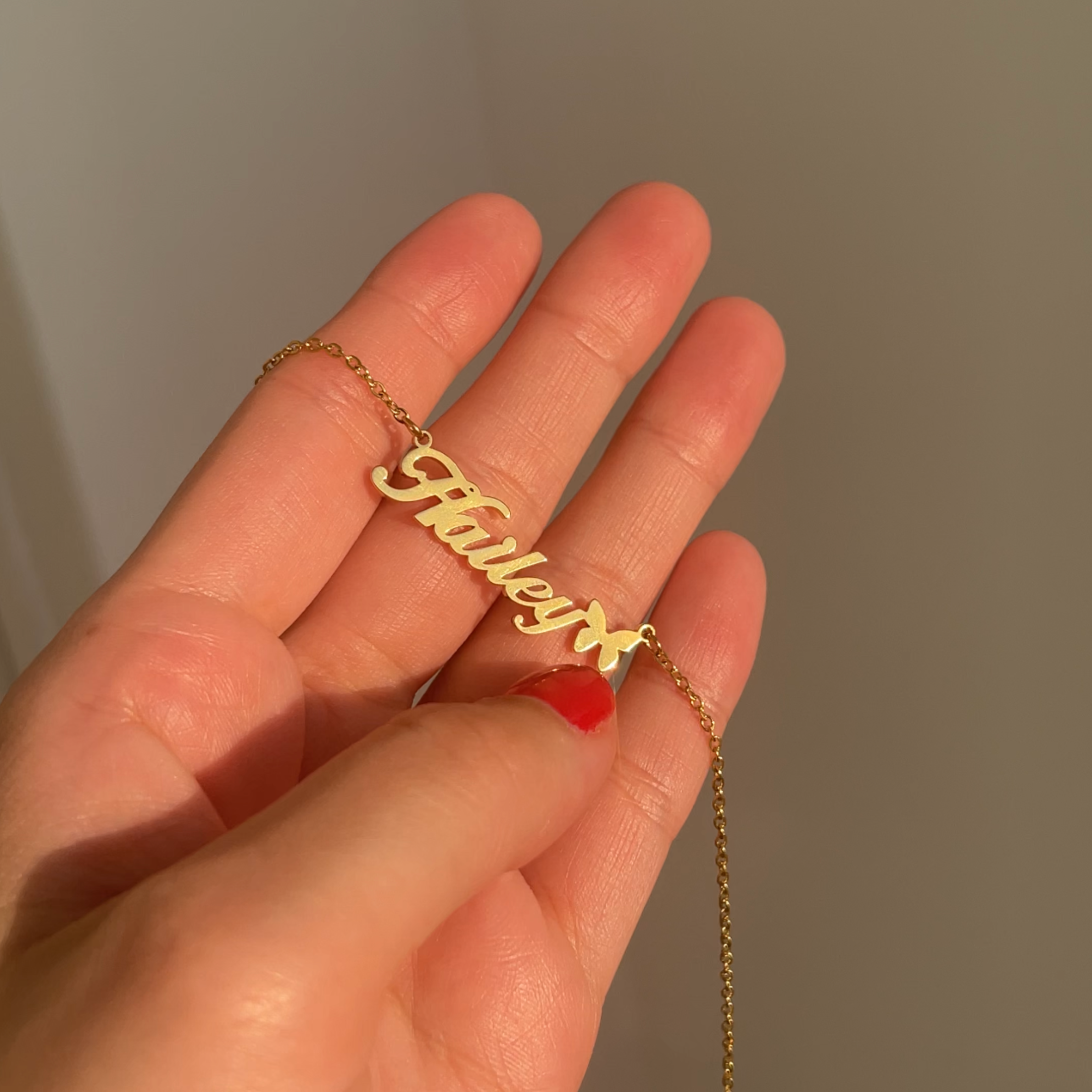 Butterfly Name Necklace