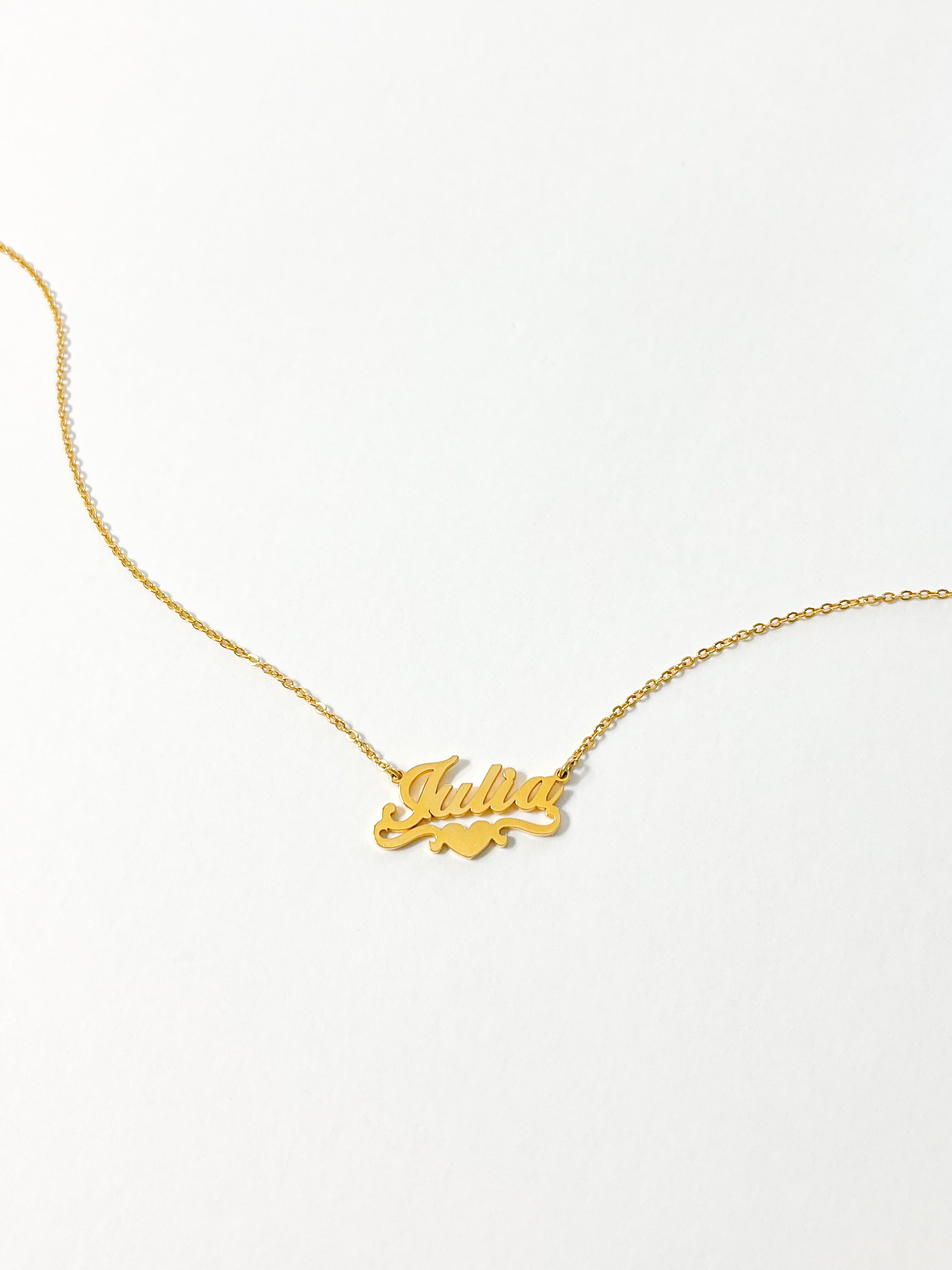 Personalized Heart Name Necklace