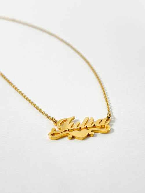 Personalized Heart Name Necklace