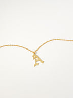 Old English Initial Necklace