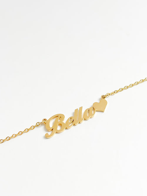 Personalized Classic Heart Name Necklace