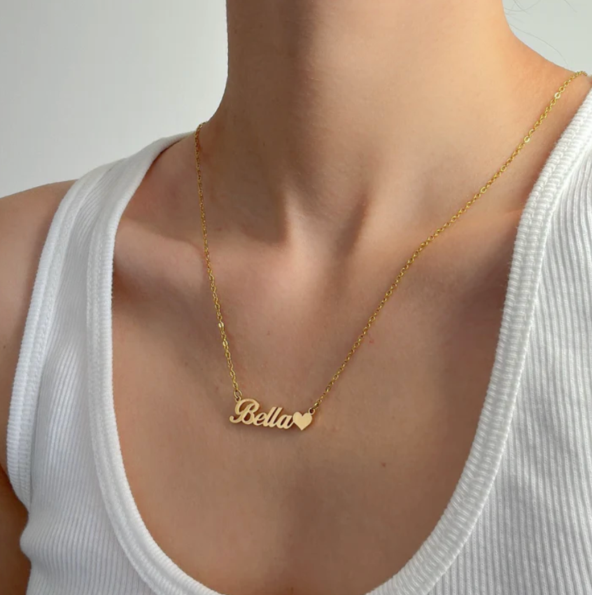 Heart Name Necklace