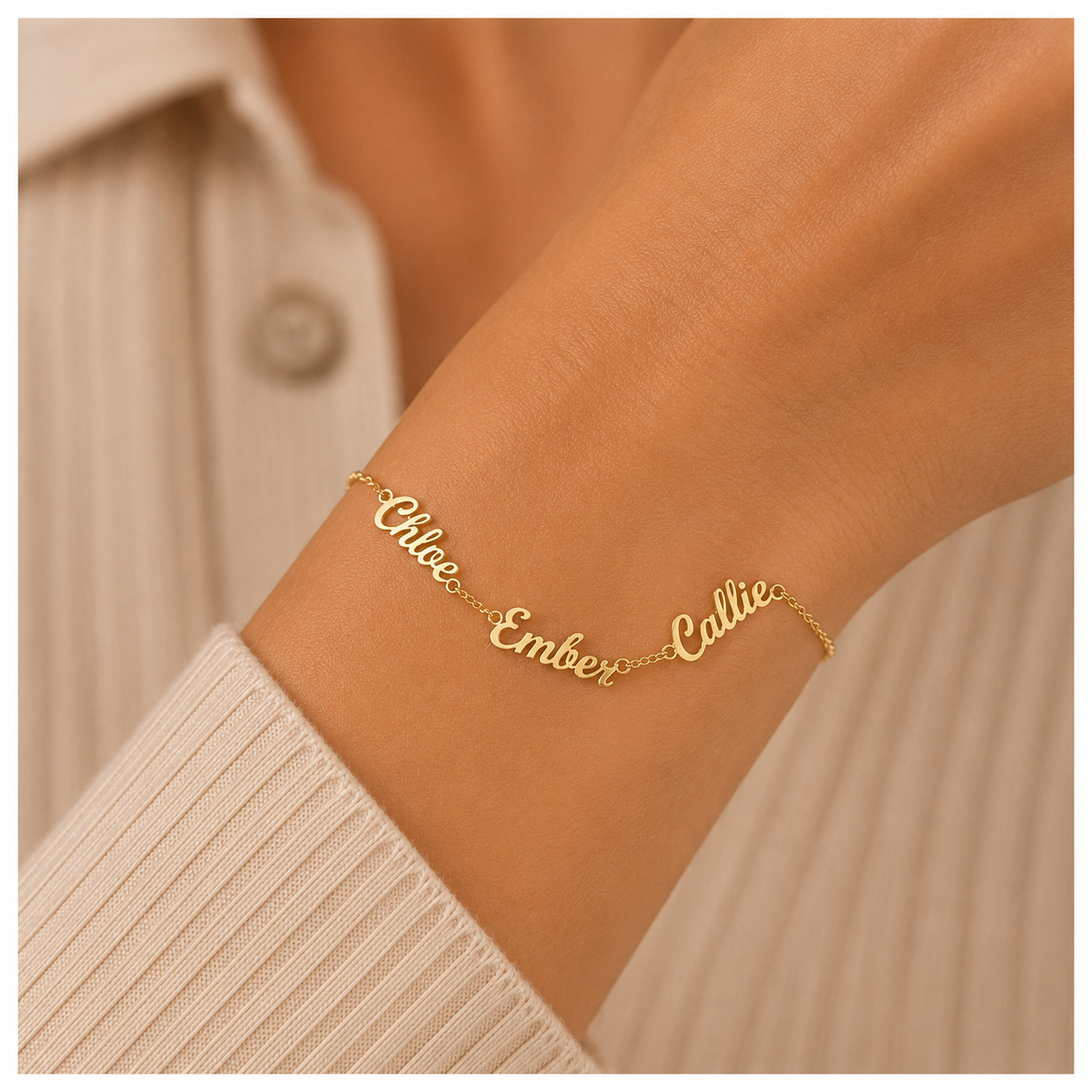 Matching Forever Names Bracelet